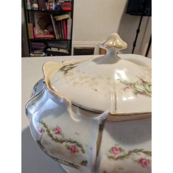 Antique RS Prussian China Tureen and Lid - Picture 3 of 5